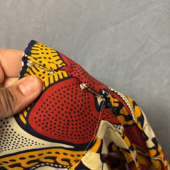 JiNaKI Skirt Seashells Puffy Midlength Wide Waist Swing Art to Wear Boho Western - Picture 6 of 13